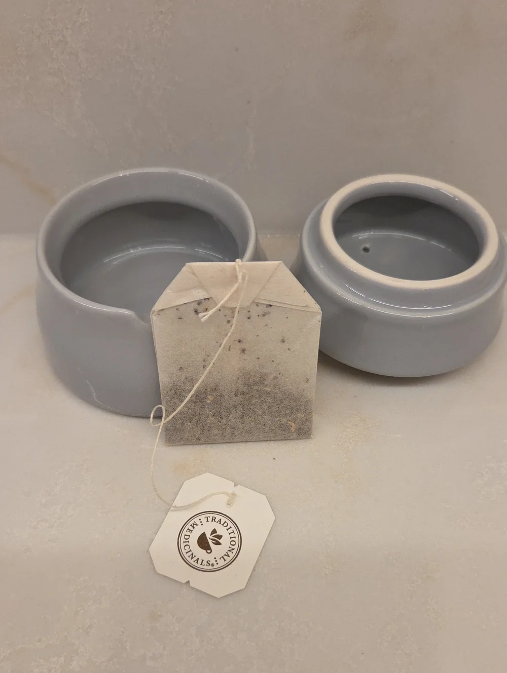 🚦3for$15🚦Tea Butler Ceramic Tea Bag Holder in Light Gray